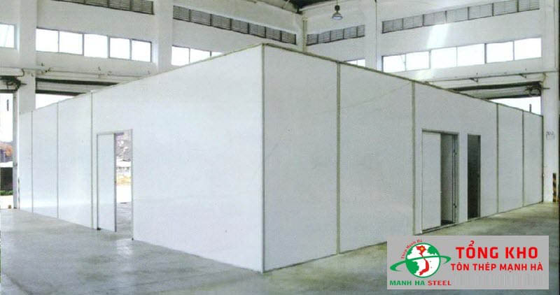 Sử dụng làm vách ngăn cho văn phòng, phòng sạch