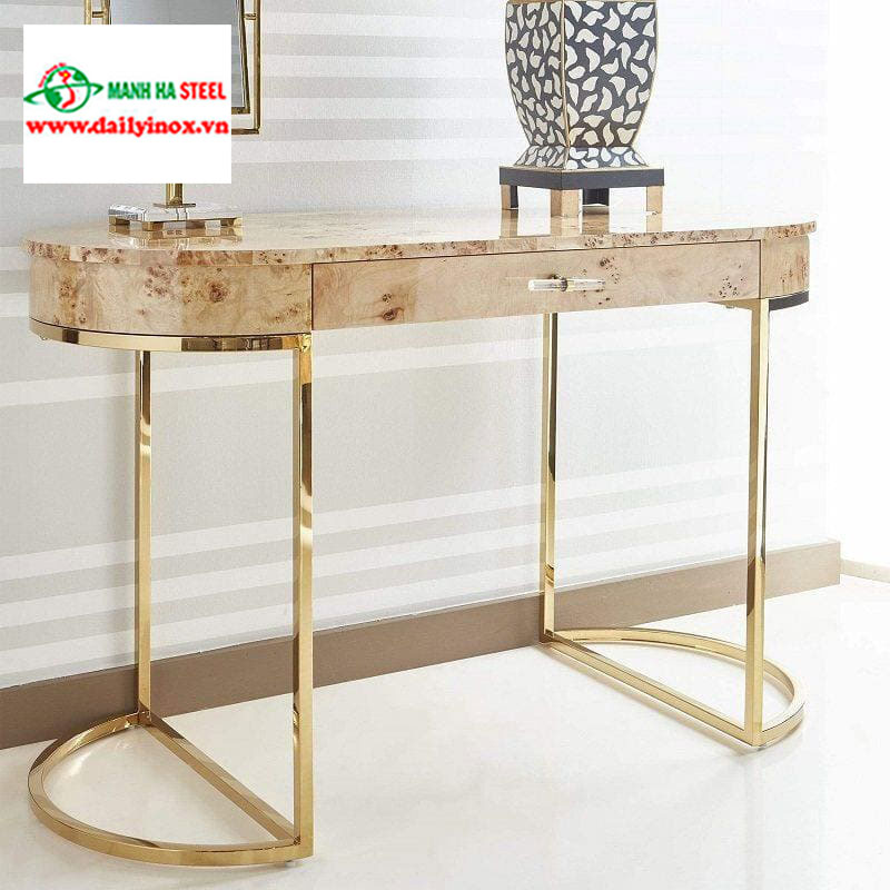 Bàn Console Inox Mạ Vàng