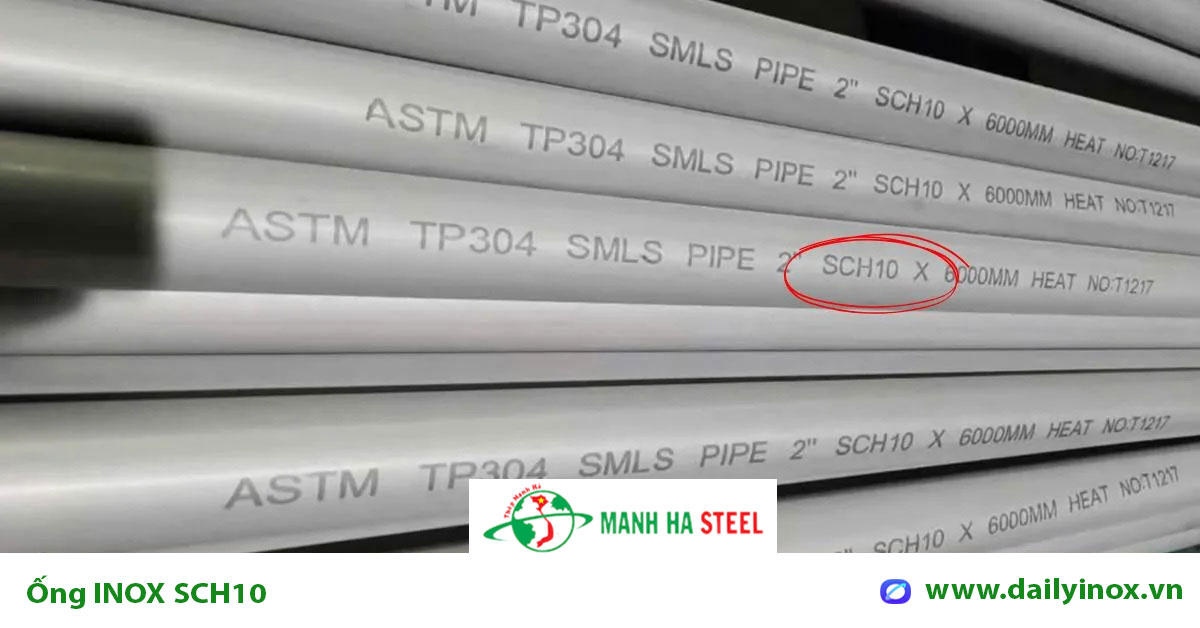 Ống đúc INOX 304 - SCH10