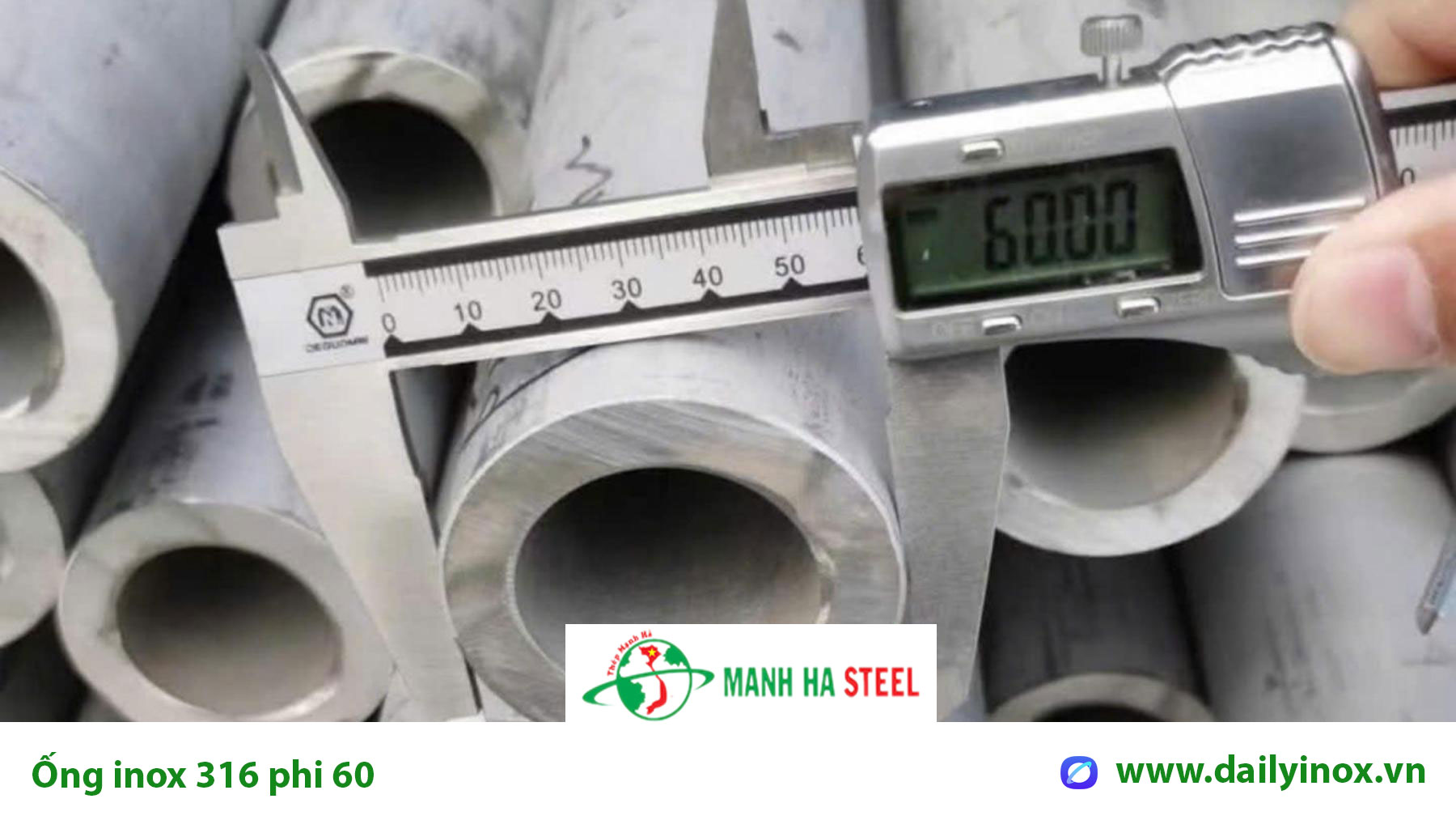 Ống đúc inox 316 phi 60 DN50