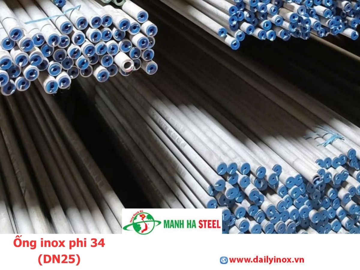 Bảng Báo Giá Ống inox phi 34 (DN25)