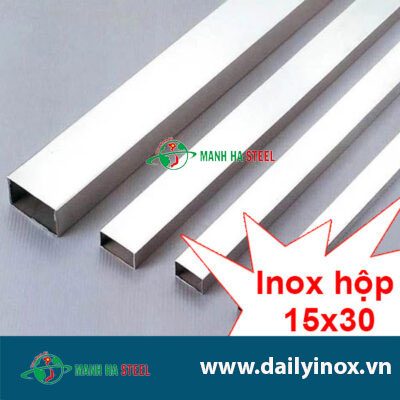 Hộp Inox Chữ Nhật 15.0x30.0mm - Đại lý Inox Mạnh Hà và Bảng Giá Chi Tiết