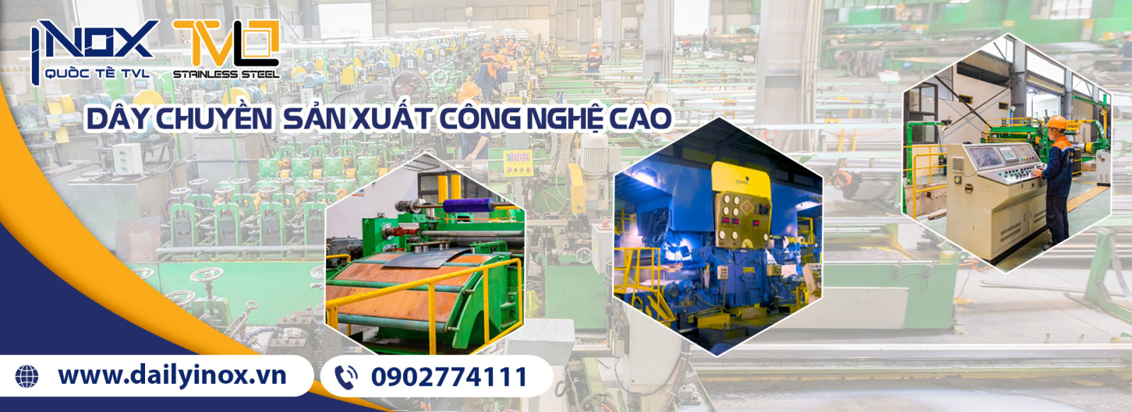 Ống inox công nghiệp TVL độ dày 3.0mm