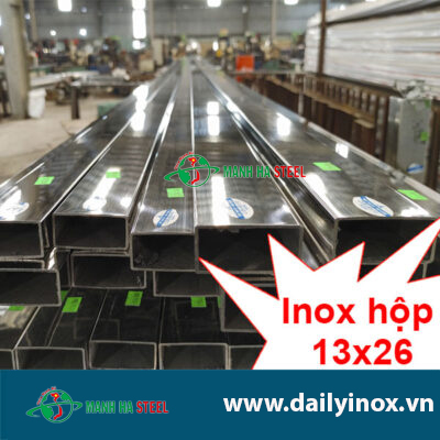 Hộp Inox Chữ Nhật 13.0x26.0mm - Đại lý Inox Uy Tín và Bảng Giá Chi Tiết