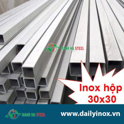 Hộp Inox Vuông 30.0x30.0mm - Đại lý Inox Mạnh Hà và Bảng Giá Chi Tiết