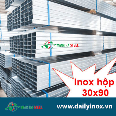 Hộp Inox Chữ Nhật 30.0x90.0mm – Đại Lý Inox Mạnh Hà & Bảng Giá Chi Tiết