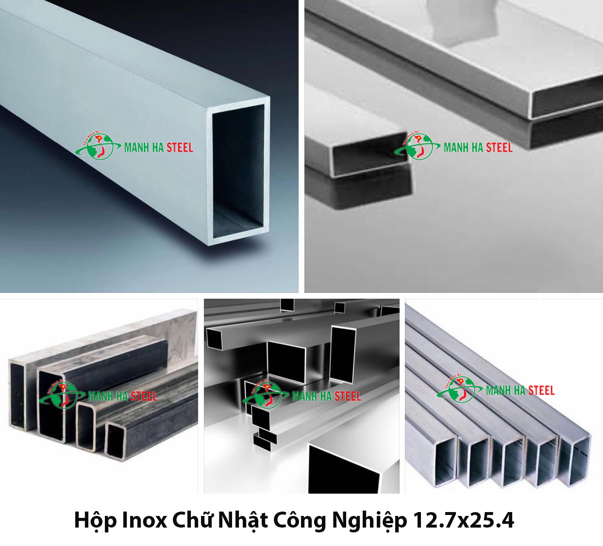 Hộp Inox Chữ Nhật Công Nghiệp 12.7x25.4 - Đại lý Inox Mạnh Hà và Bảng Giá