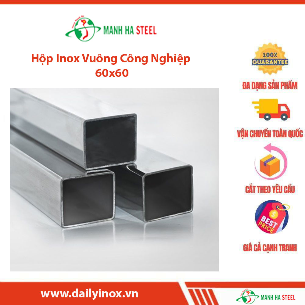 Hộp Inox Vuông Trung Quốc 60x60 - Đại Lý Inox và Bảng Giá