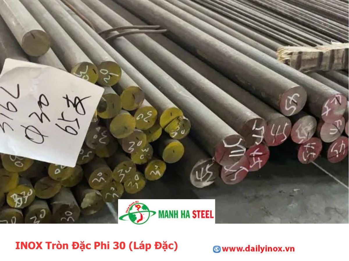 Bảng Báo Giá INOX Tròn Đặc Phi 30 (Láp Đặc)