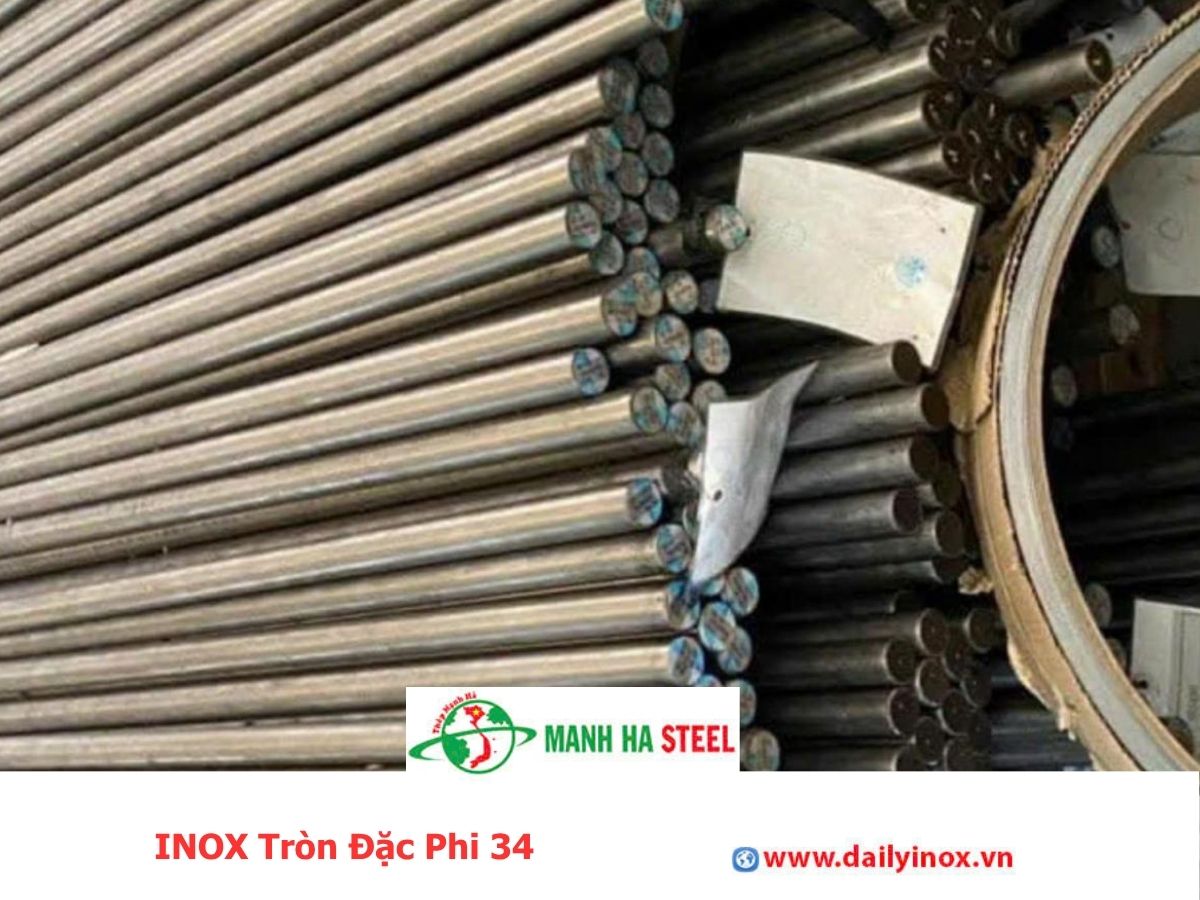 Bảng Báo Giá INOX Tròn Đặc Phi 34