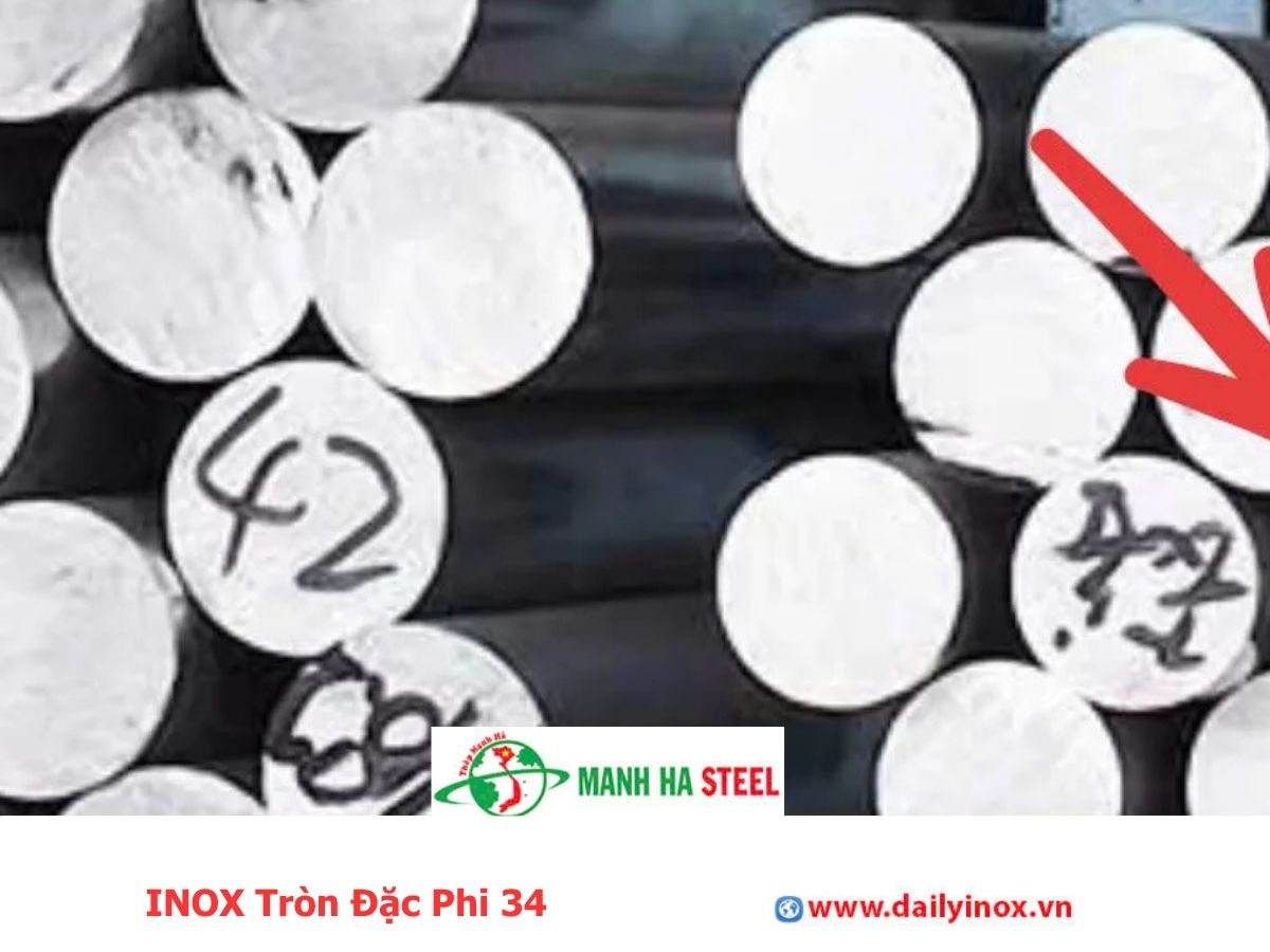 Bảng Báo Giá INOX Tròn Đặc Phi 34