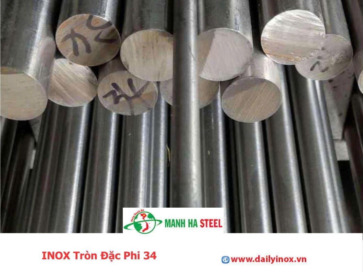 Bảng Báo Giá INOX Tròn Đặc Phi 34