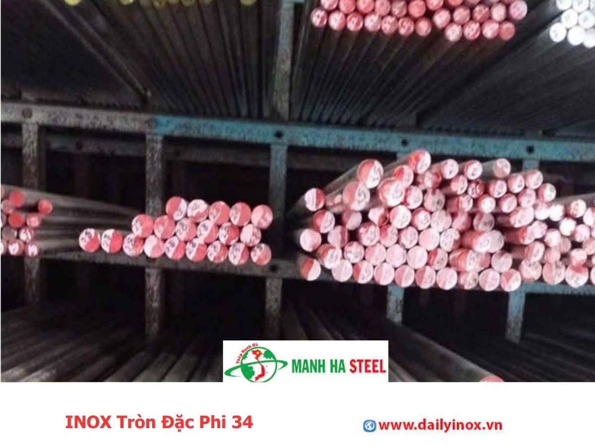 Bảng Báo Giá INOX Tròn Đặc Phi 34