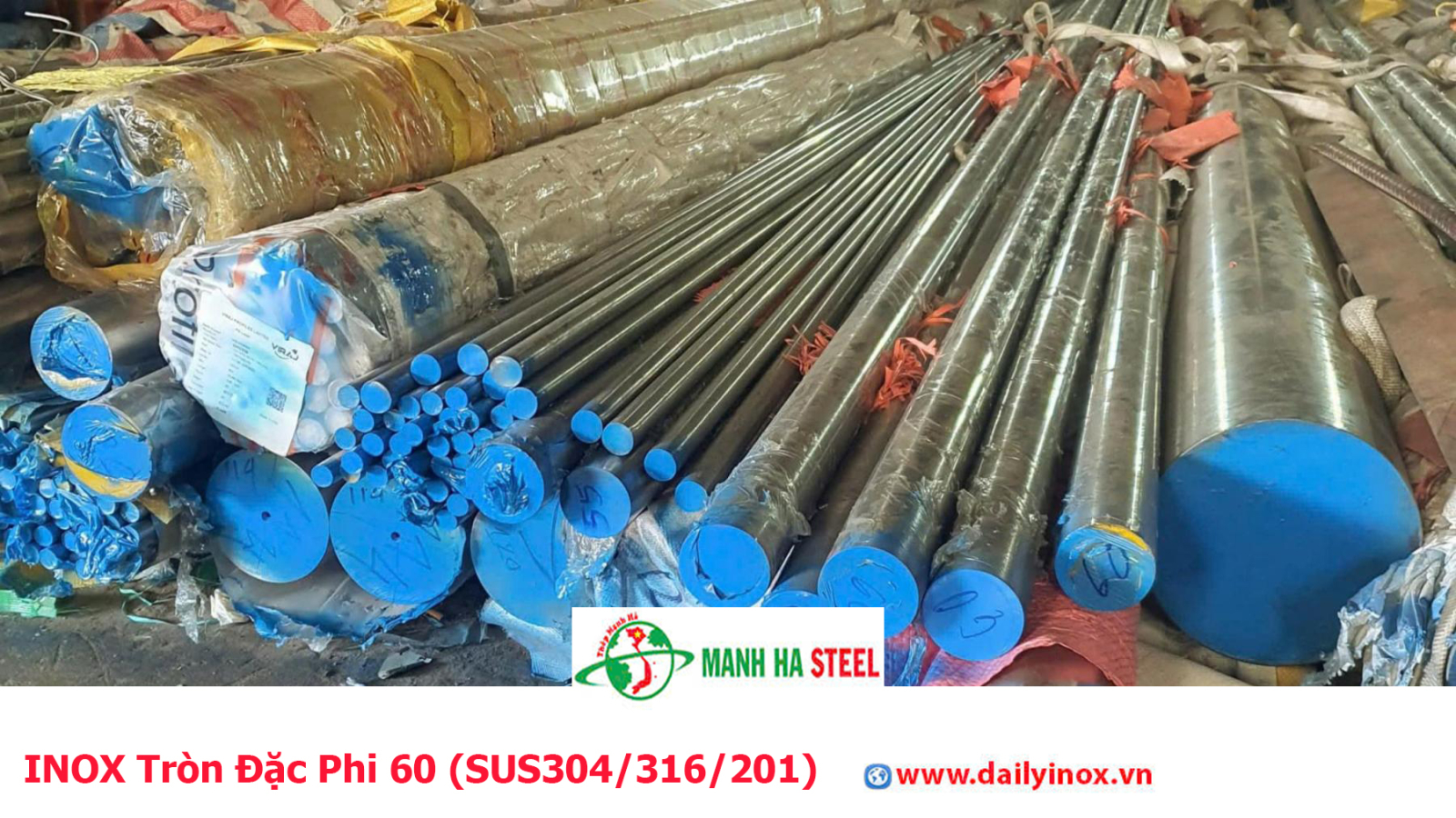 Bảng Báo Giá INOX Tròn Đặc Phi 60 (SUS304/316/201)