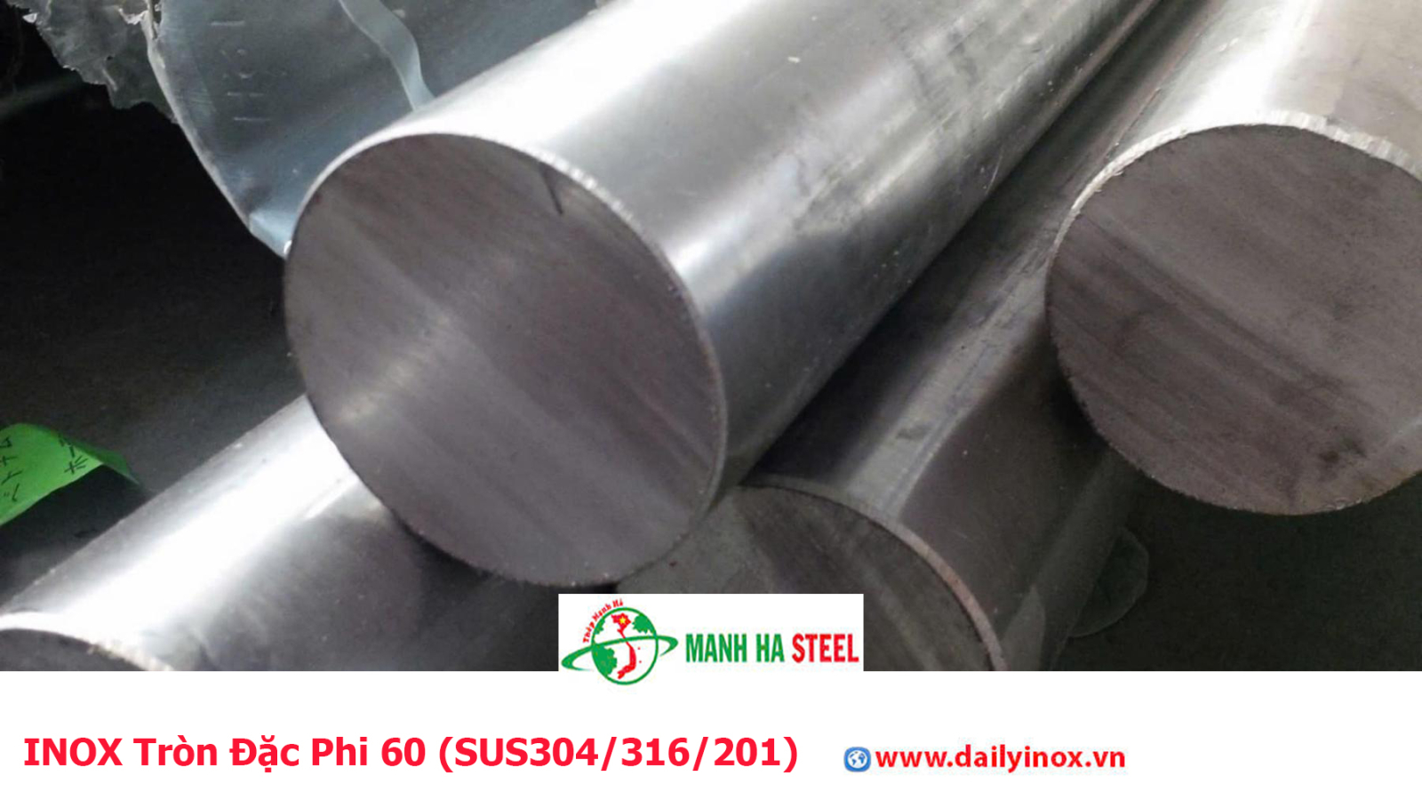 Bảng Báo Giá INOX Tròn Đặc Phi 60 (SUS304/316/201)