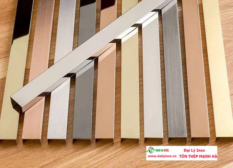 Nẹp U Inox Màu - 02