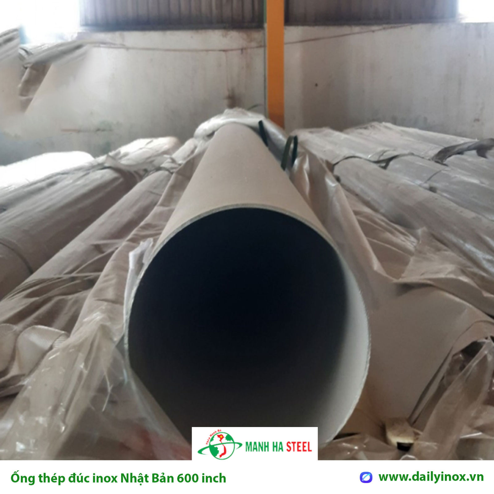 Ống đúc inox Nhật Bản 600 inch, Ống thép đúc inox Nhật Bản 600 inch