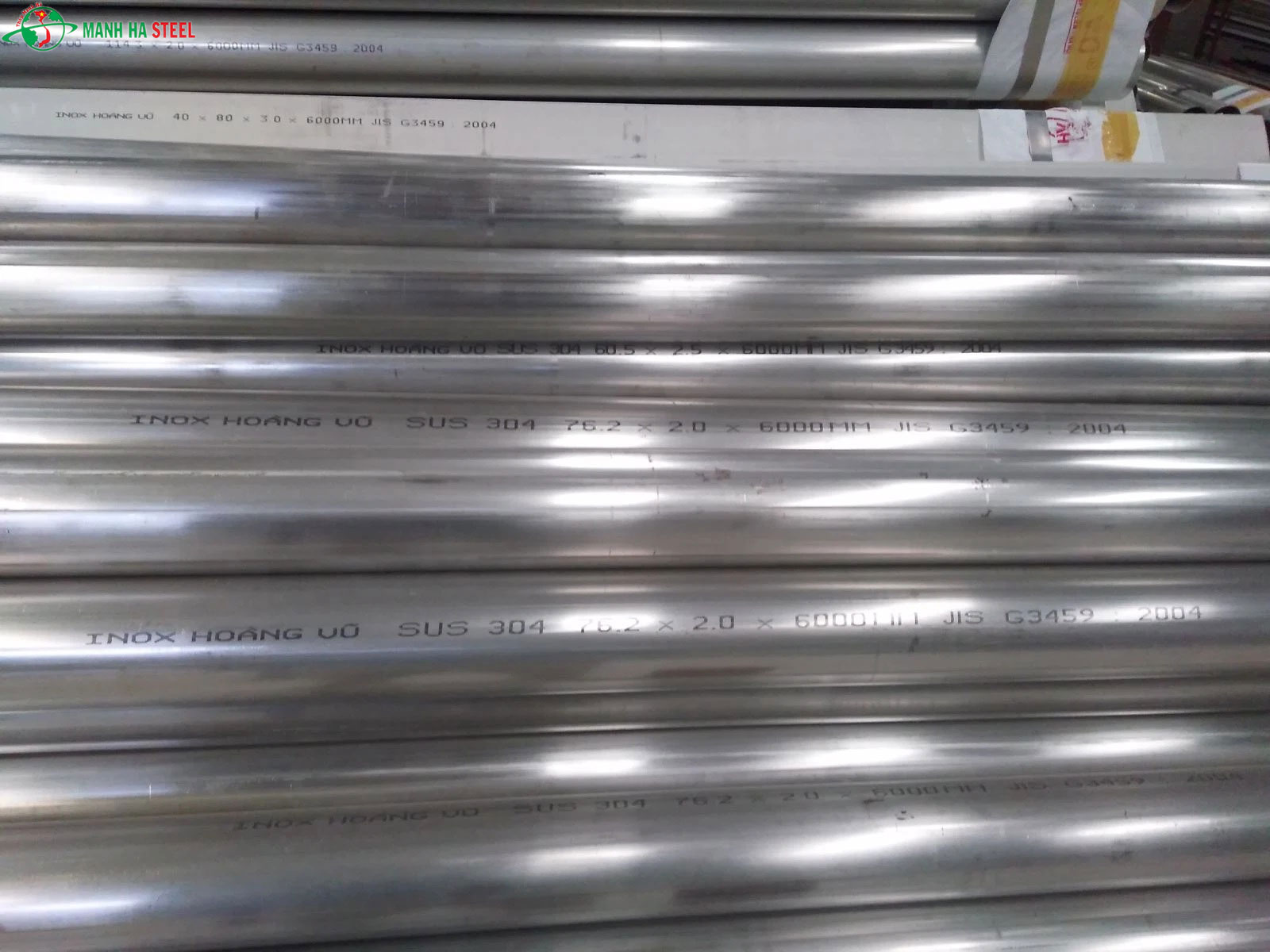 Bảng báo giá ống inox công nghiệp Hoàng Vũ Φ 60.5