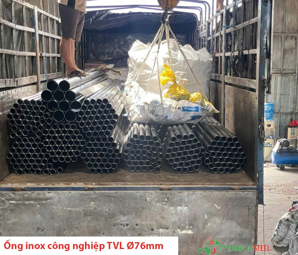 Ống inox công nghiệp TVL Ø76mm