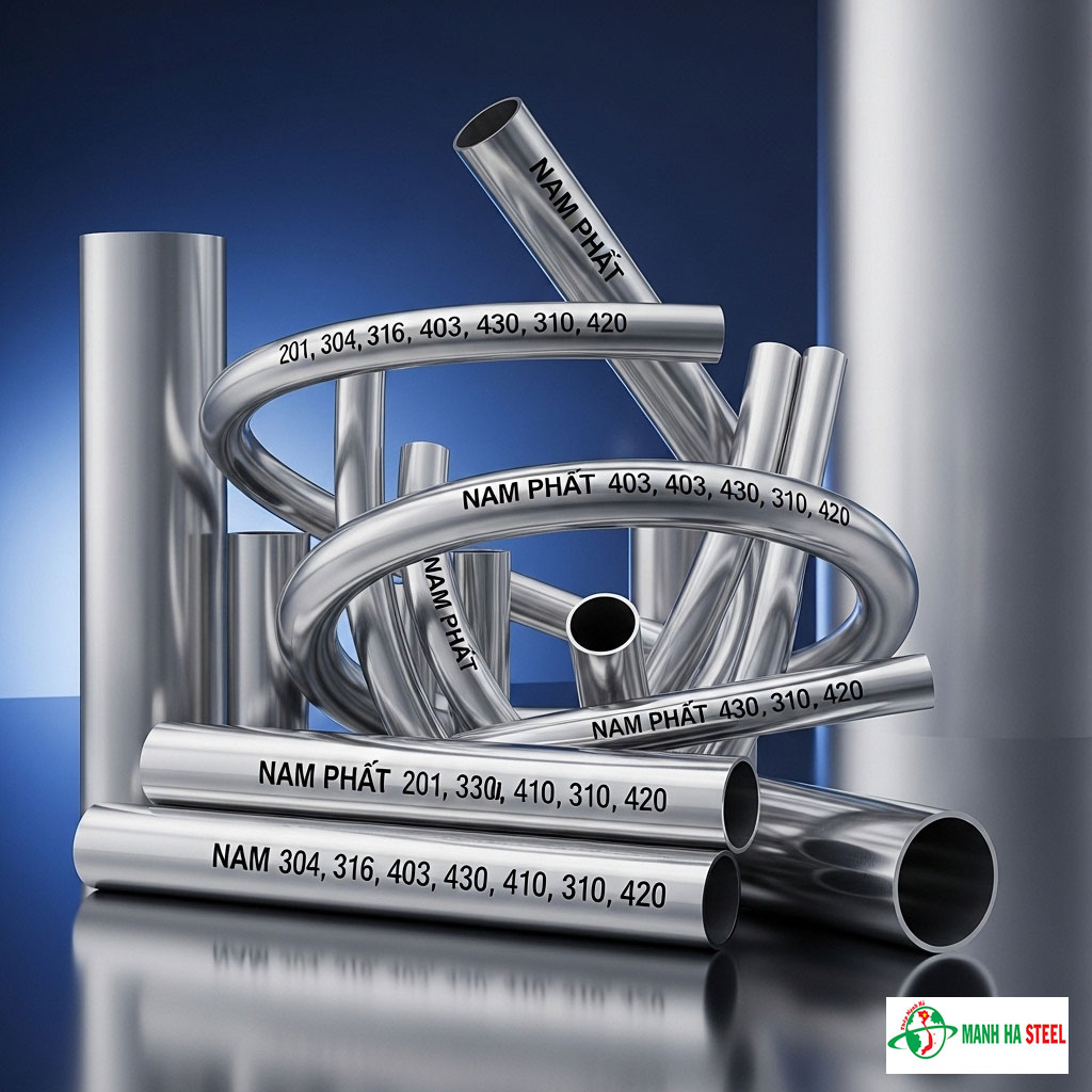 Ống inox trang trí Nam Phát 201, 304, 316, 403, 430, 410, 310, 420