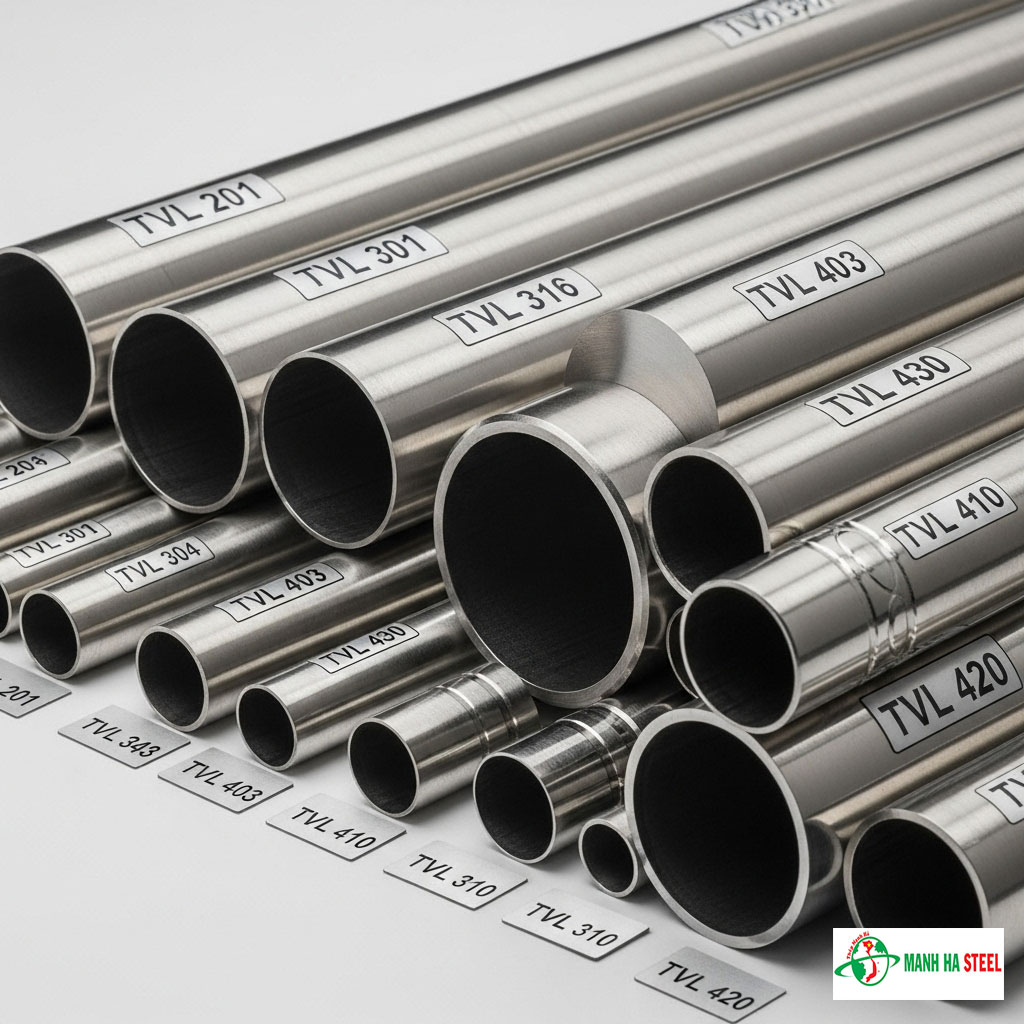 Ống inox trang trí TVL 201, 304, 316, 403, 430, 410, 310, 420