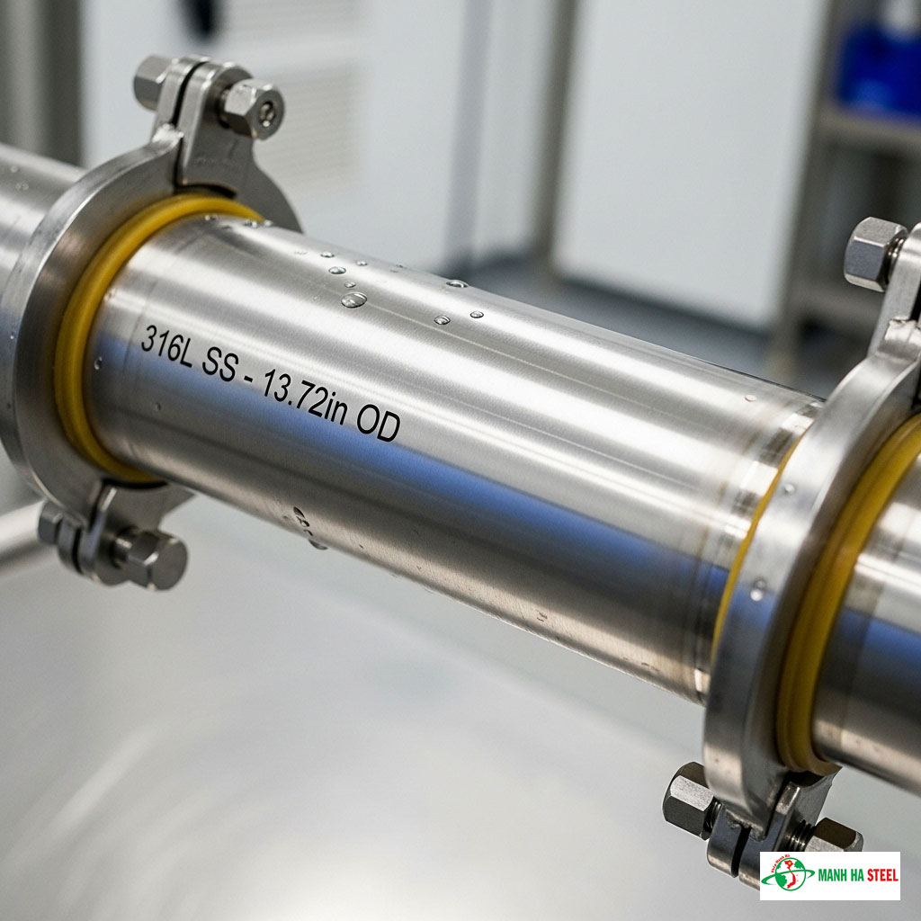 Ống inox vi sinh 13.72 inch, Ống thép inox vi sinh 13.72 inch