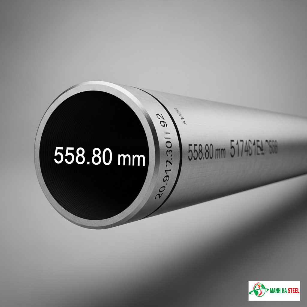 Ống inox vi sinh 558.80 mm, Ống thép inox vi sinh 558.80 mm