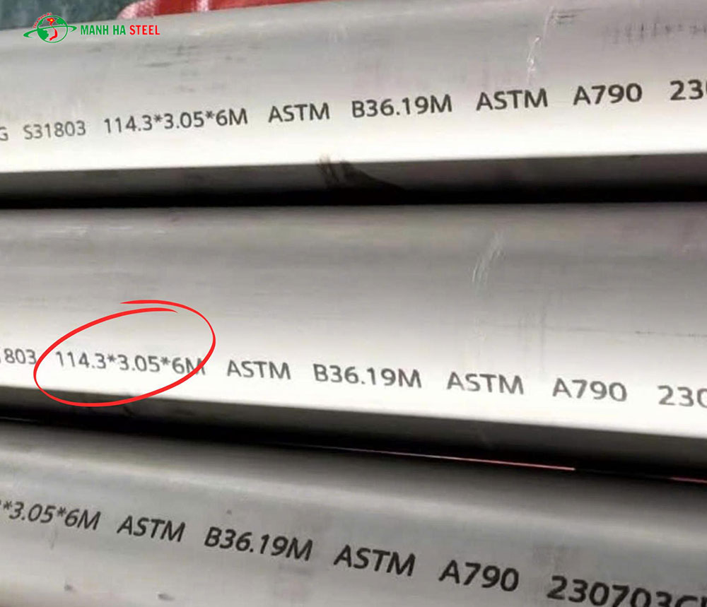 Ống inox Tiến Đạt 114.30 mm, Ống thép inox Tiến Đạt phi 114.30