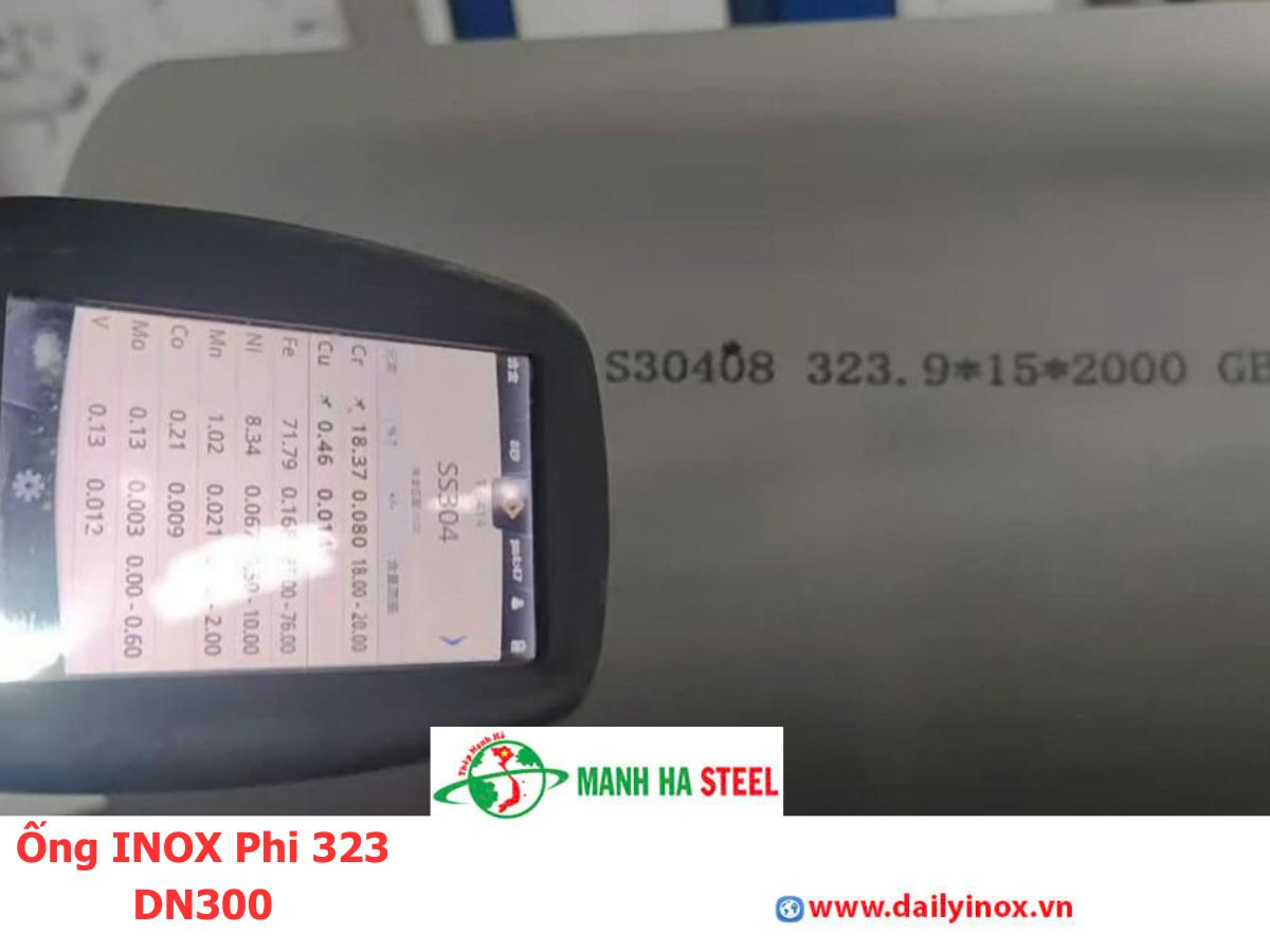 Ống inox Tiến Đạt 323.85 mm, Ống thép inox Tiến Đạt phi 323.85