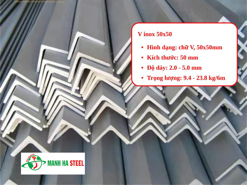 Bảng Báo Giá V Inox 50x50