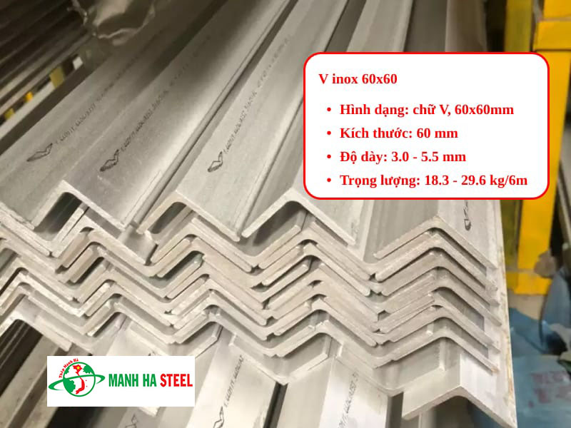 Bảng Báo Giá V Inox 60x60