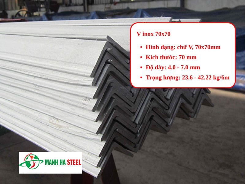 Bảng Báo Giá V Inox 70x70