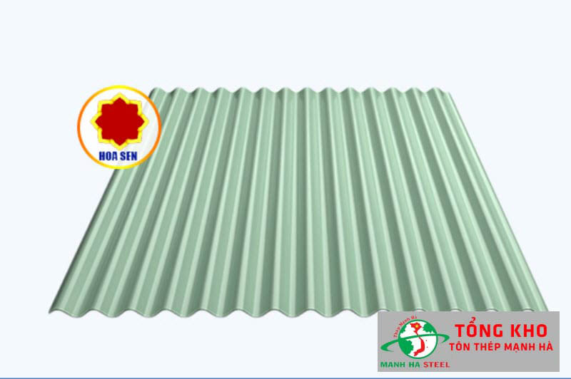 Bảng Báo Giá Tôn Màu Xanh Ngọc