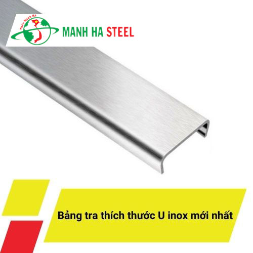 U inox dập chấn Gia Anh 201, 304, 316, 403, 430, 410, 310, 420