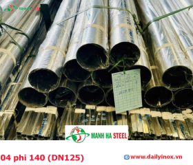 Bảng Báo Giá Ống inox 304 phi 140 (DN125)