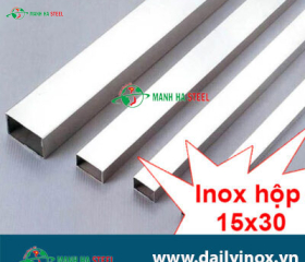 Hộp Inox Chữ Nhật 15.0x30.0mm - Đại lý Inox Mạnh Hà và Bảng Giá Chi Tiết