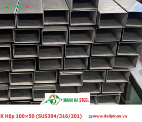 Bảng Báo Giá INOX Hộp 100×50 (SUS304/316/201)