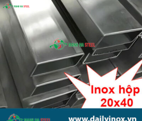 Hộp Inox Chữ Nhật 20.0x40.0mm - Đại lý Inox Mạnh Hà và Bảng Giá