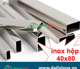 Hộp Inox Chữ Nhật 40.0x80.0mm - Đại lý Inox Mạnh Hà và Bảng Giá Chi Tiết