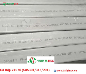 Bảng Báo Giá INOX Hộp 70×70 (SUS304/316/201)
