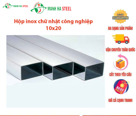 Hộp inox chữ nhật công nghiệp 10x20
