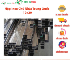 Hộp Inox Chữ Nhật Trung Quốc 12.7x25.4 - Đại lý Inox Mạnh Hà và Bảng Giá