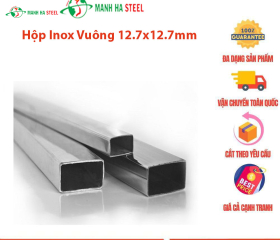 Hộp Inox Vuông 12.7x12.7mm - Đại lý Inox Mạnh Hà và Bảng Giá