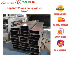 Hộp Inox Chữ Nhật Trung Quốc 30x60 - Đại Lý Inox Mạnh Hà Và Bảng Giá Chi Tiết