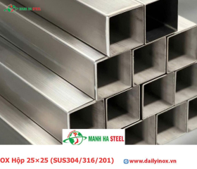 Bảng Báo Giá INOX Hộp 25×25 (SUS304/316/201)