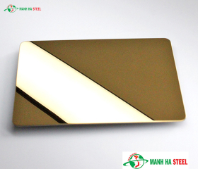 Bảng báo giá Inox vàng bóng - Mirror Gold Stainless steel
