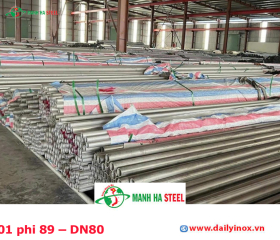 Bảng Báo Giá Ống inox 201 phi 89 – DN80