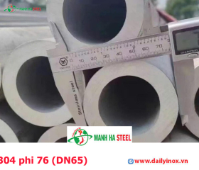 Bảng Báo Giá Ống inox 304 phi 76 (DN65)