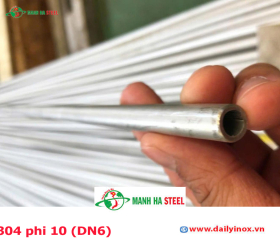 Bảng Báo Giá Ống inox 304 phi 10 (DN6)