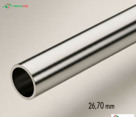 Ống inox trang trí 26.70 mm, Ống thép inox trang trí 26.70 mm (phi 26.70)